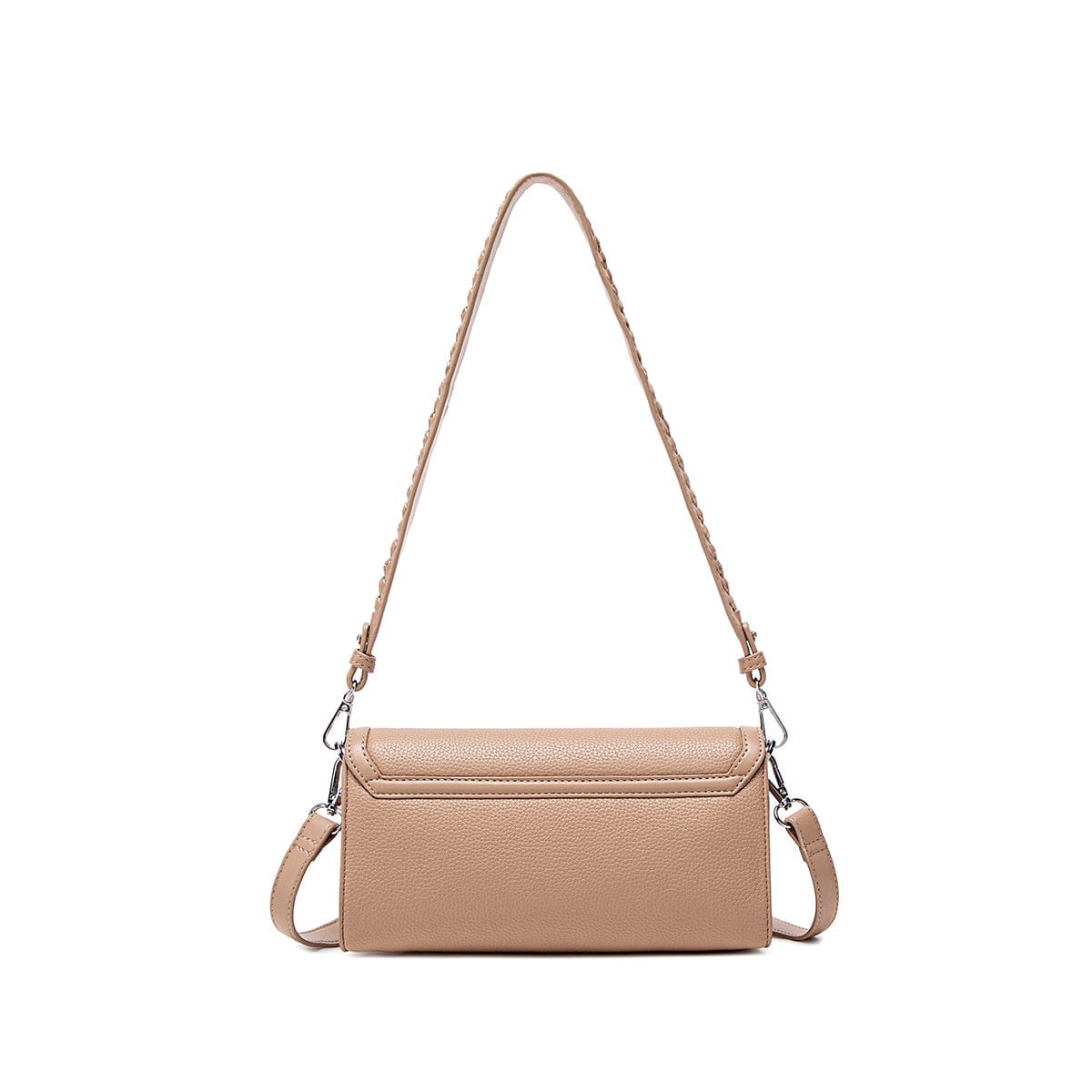 Krista Vegan Leather Shoulder Bag for Women | Latte Pebbled Crossbody Purse - Perfect for Work, Travel & Everyday Use