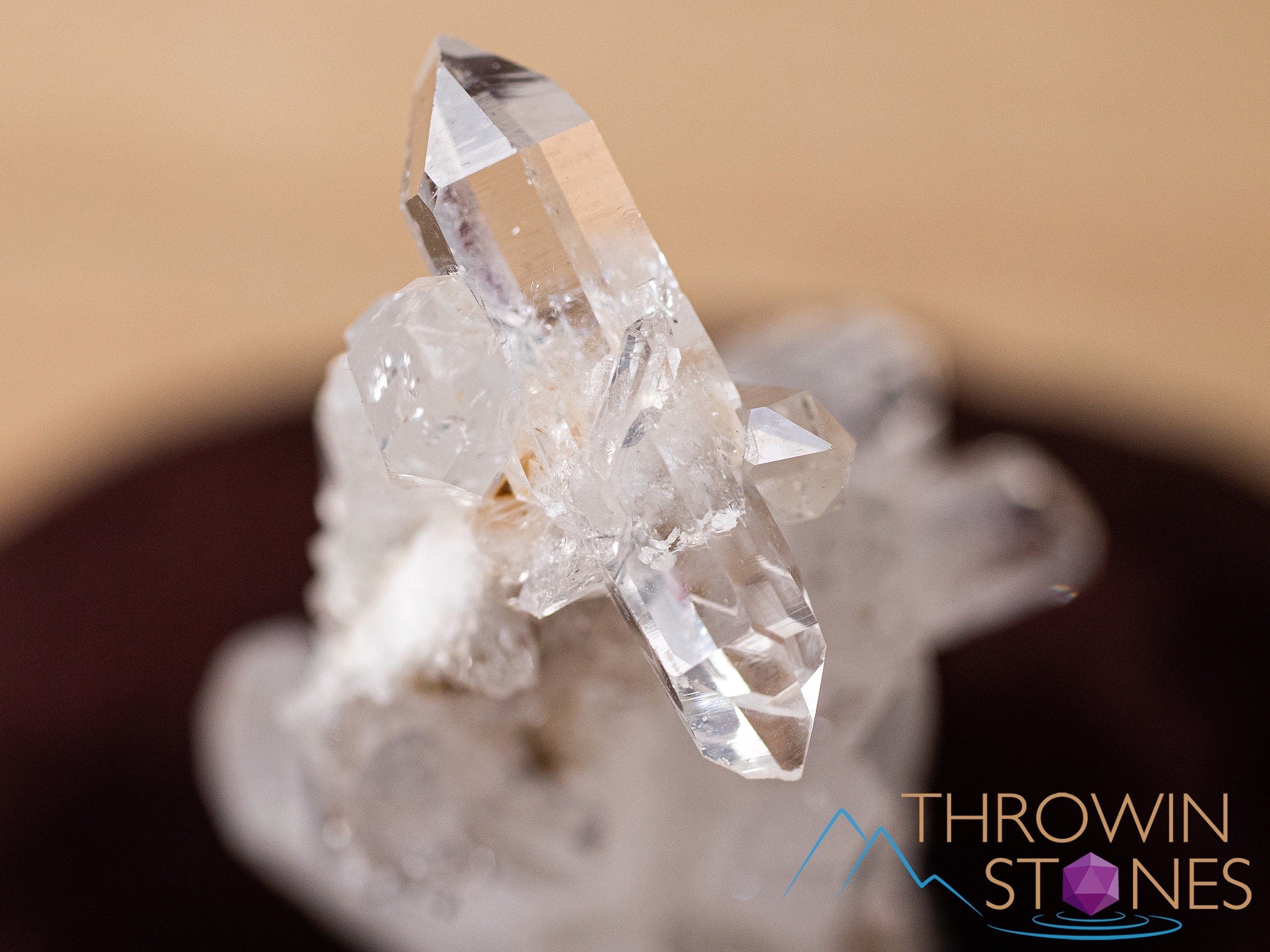 Natural Cookeite in Clear Quartz Raw Crystal - Healing Stone for Home Decor, Housewarming Gift & Spiritual Energy | Perfect for Meditation, Feng Shui & Crystal Healing