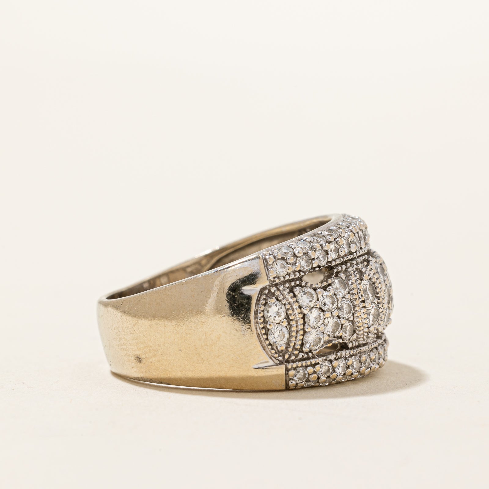 1.28ctw Diamond Cocktail Ring for Women - Size 10.25 | Elegant Statement Jewelry for Parties, Weddings & Special Occasions