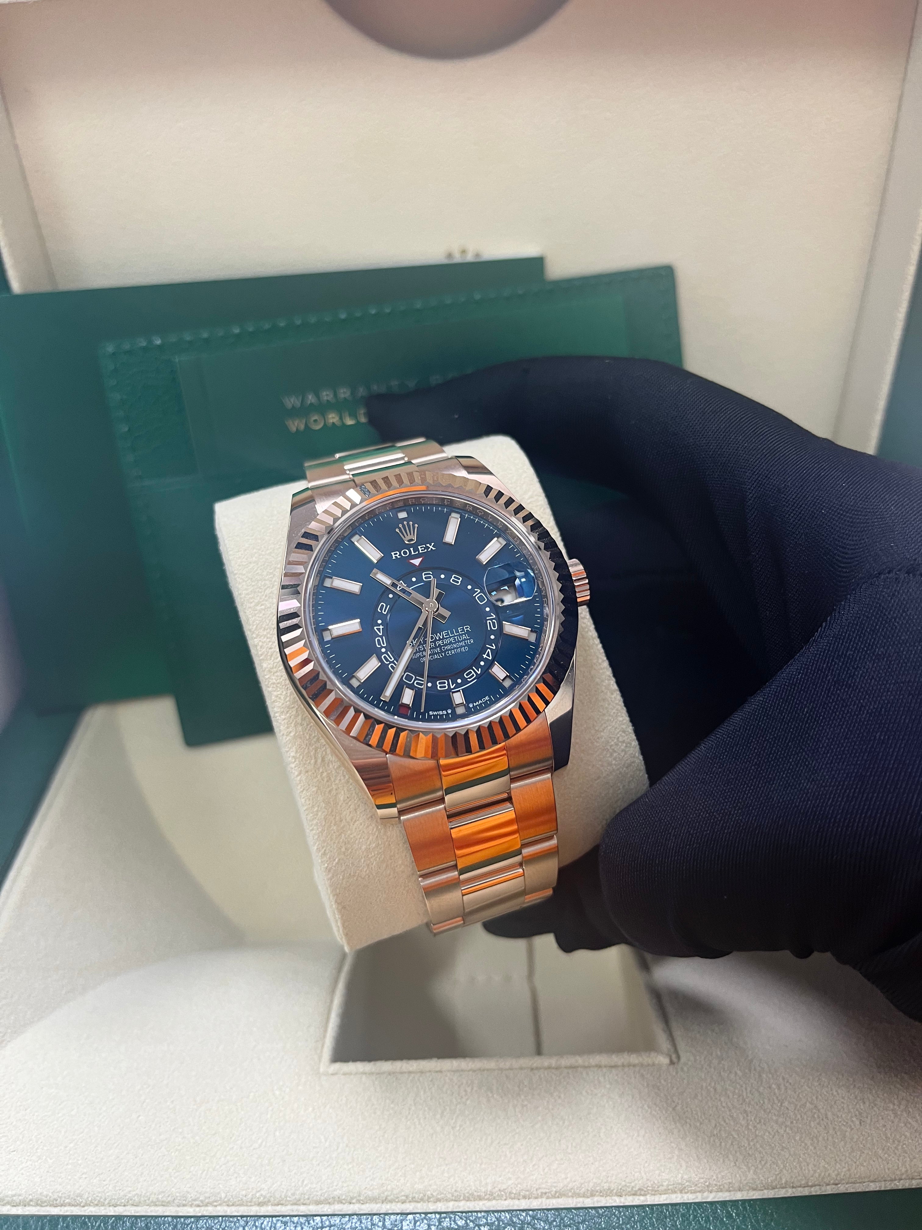 Rolex Sky-Dweller Men's Watch with Blue Dial & Oyster Bracelet - Ref. 336935 | Luxury Automatic Watch for Business, Travel & Special Occasions
