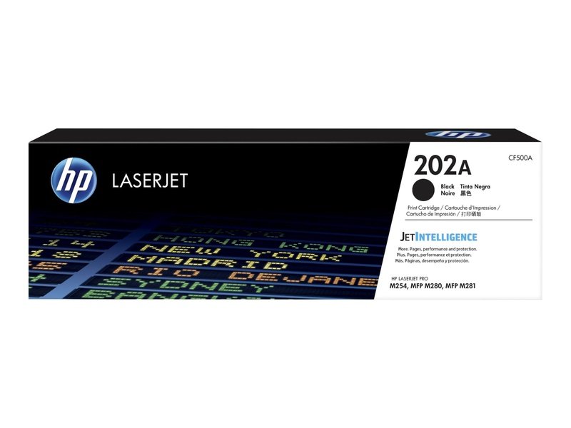 HP 202A Black Toner Cartridge - Compatible with HP LaserJet Pro M254, M280, M281 Printers - High Yield Replacement for Office & Home Printing