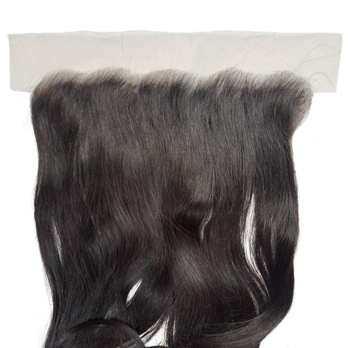 45 Raw Straight 13x6 HD Lace Human Hair Frontal Wig - Natural Brazilian Hair for Glueless Installation | Perfect for Daily Wear, Parties & Special Occasions