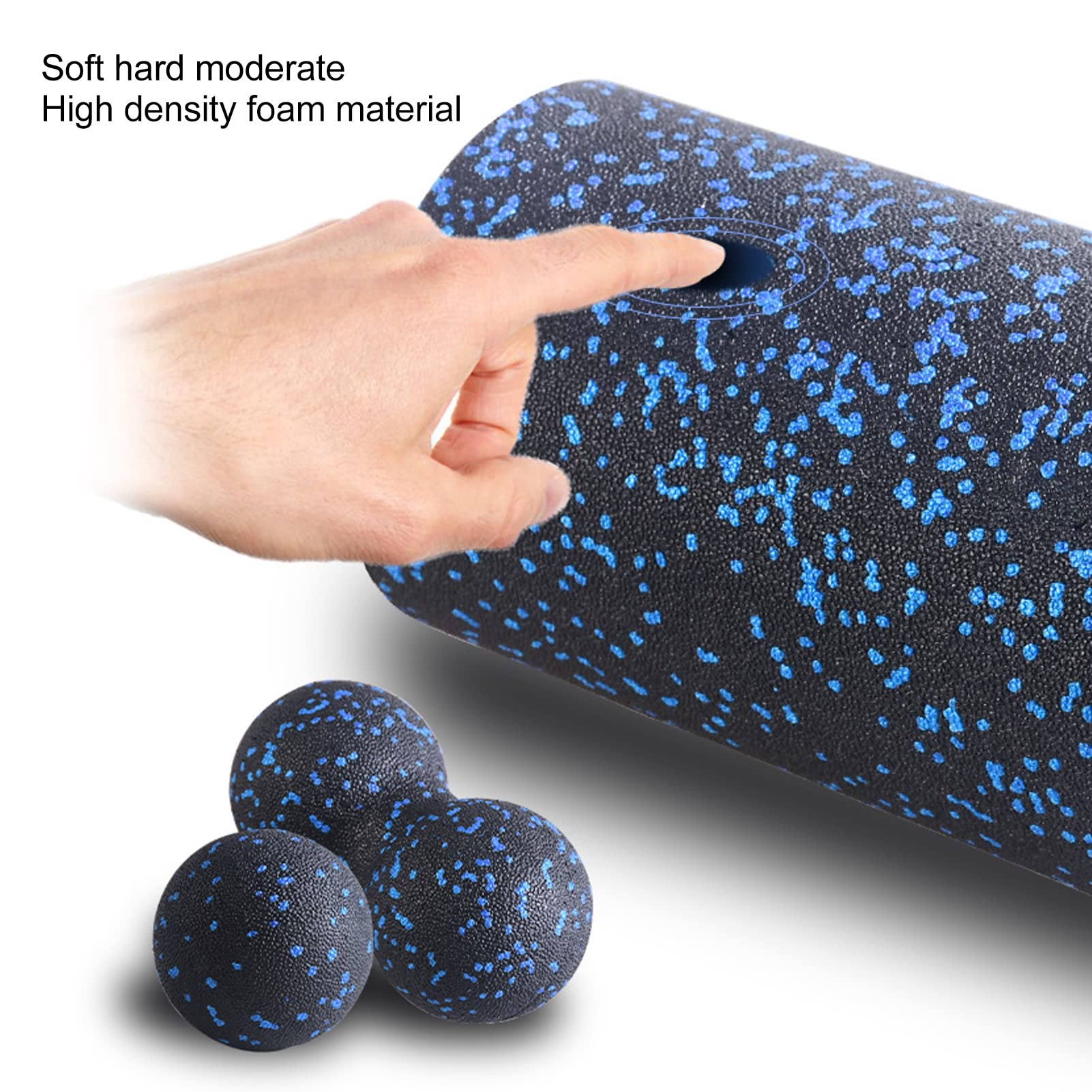 Premium Fascia Roller Set - Deep Tissue Muscle Massage Roller with Lacrosse Ball & Foam Roller for Myofascial Release, Pain Relief & Recovery - Perfect for Gym, Yoga & Post-Workout Recovery