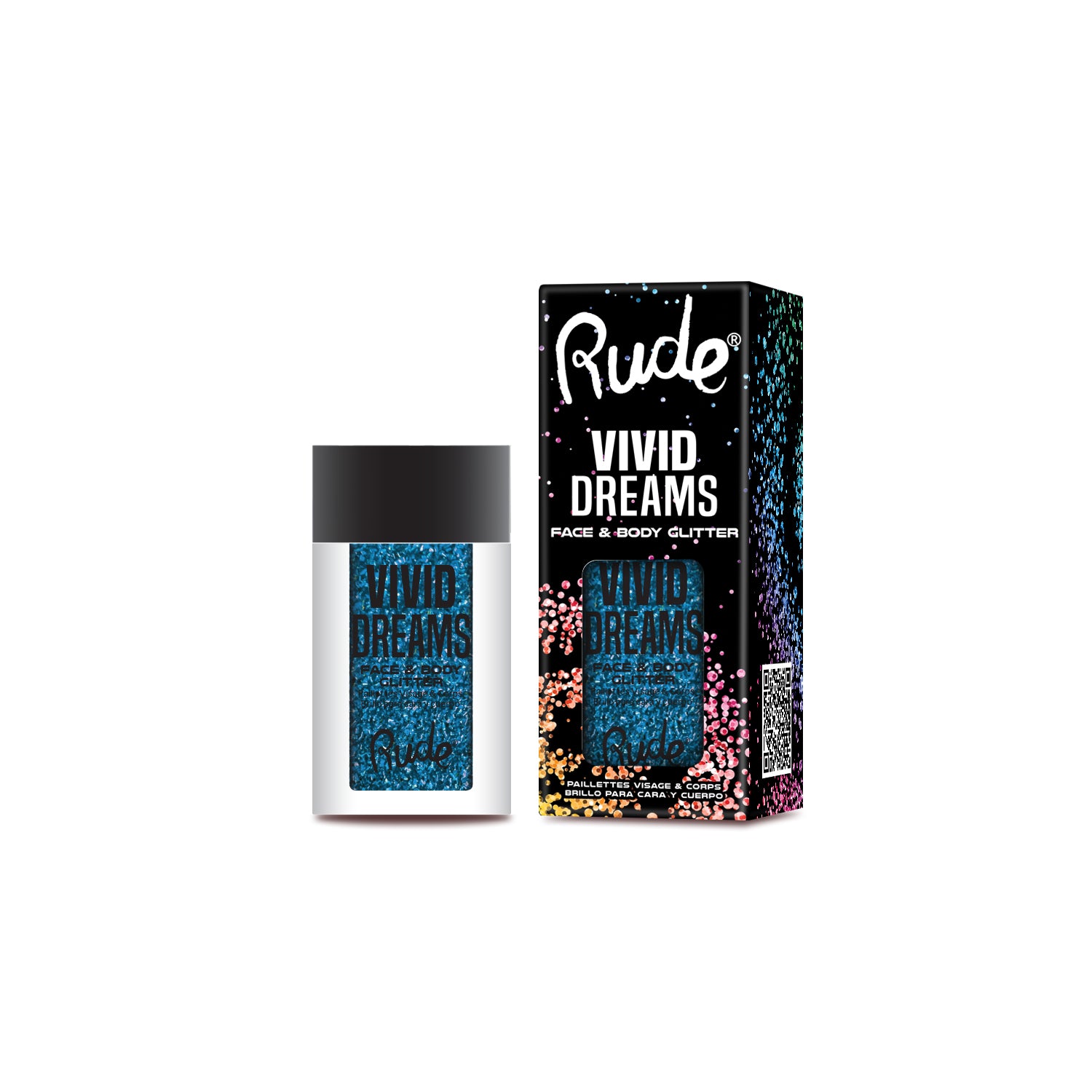 Vivid Dreams Face & Body Glitter - Long Lasting Cosmetic Glitter for Makeup, Festival, Halloween & Body Art - Perfect for Parties, Raves & Special Events