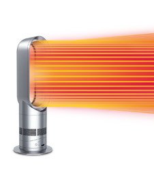Dyson AM05 Hot + Cool Fan Heater in Blue - Dual Function for Year-Round Comfort - Perfect for Home, Office & Bedroom Use