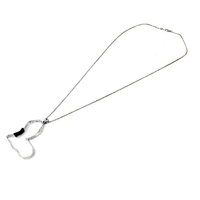Chunky Heart Necklace Set in Sterling Silver - Perfect for Valentine's Day Gifts, Anniversary Presents & Everyday Elegance
