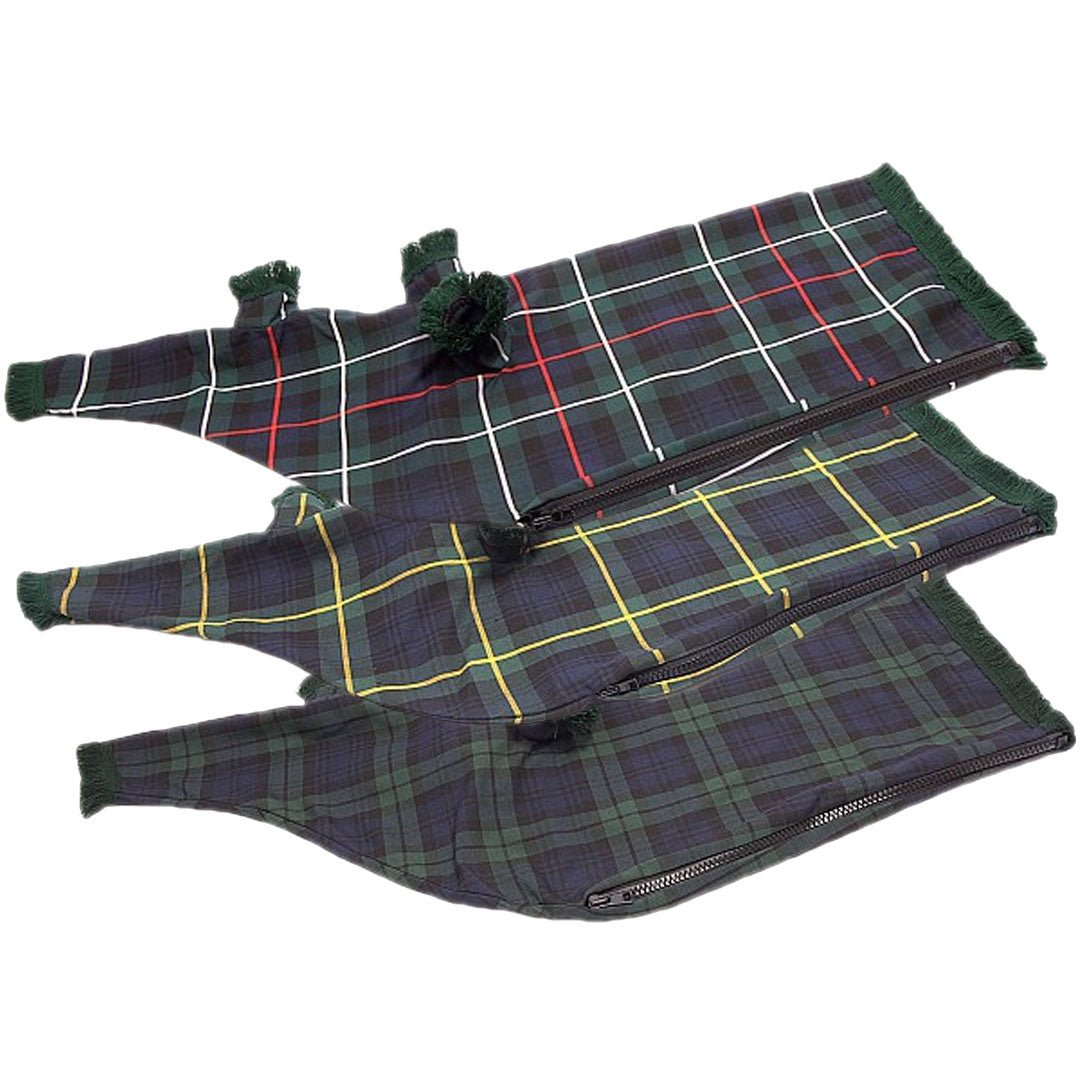 Premium Highland Tartan Bagpipe Covers - Traditional Scottish Pipe Protection for Outdoor Performances & Band Events