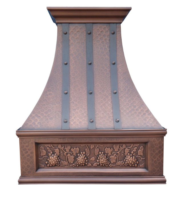 Custom SINDA H7TRA Copper Range Hood for Caroline - Premium Kitchen Ventilation with Modern Design - Perfect for Home Cooking, Baking, and Smoke Extraction
