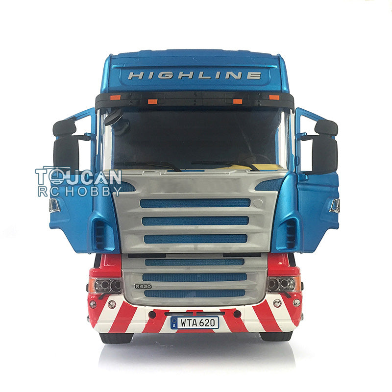 1/14 Scale Painted 3-Axle RC Tractor Truck - Remote Controlled DIY Model Kit for Adults | Highline Hobby Collection | Perfect for Off-Road Racing, Construction Play & Collector Displays