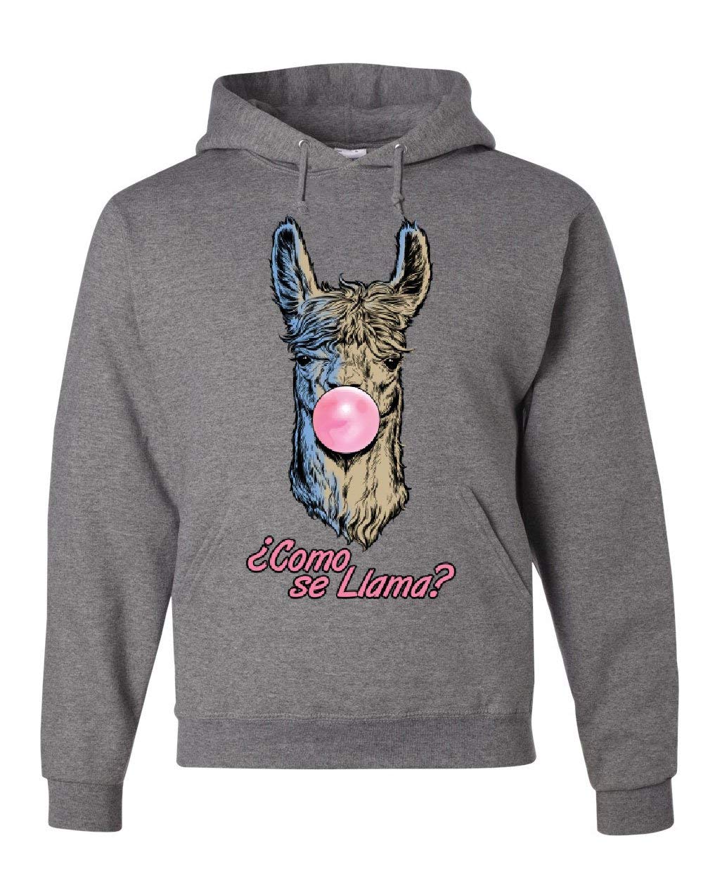 Funny Llama Hoodie - Cute Bubble Gum Urban Sweatshirt for Hipster Fashion