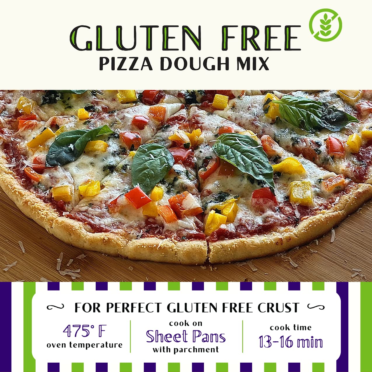 Gluten Free Pizza Dough - Urban Slicer Pizza Worx - 13.9 oz (2 Pack) - Perfect for Homemade Pizza, Keto & Vegan Diets
