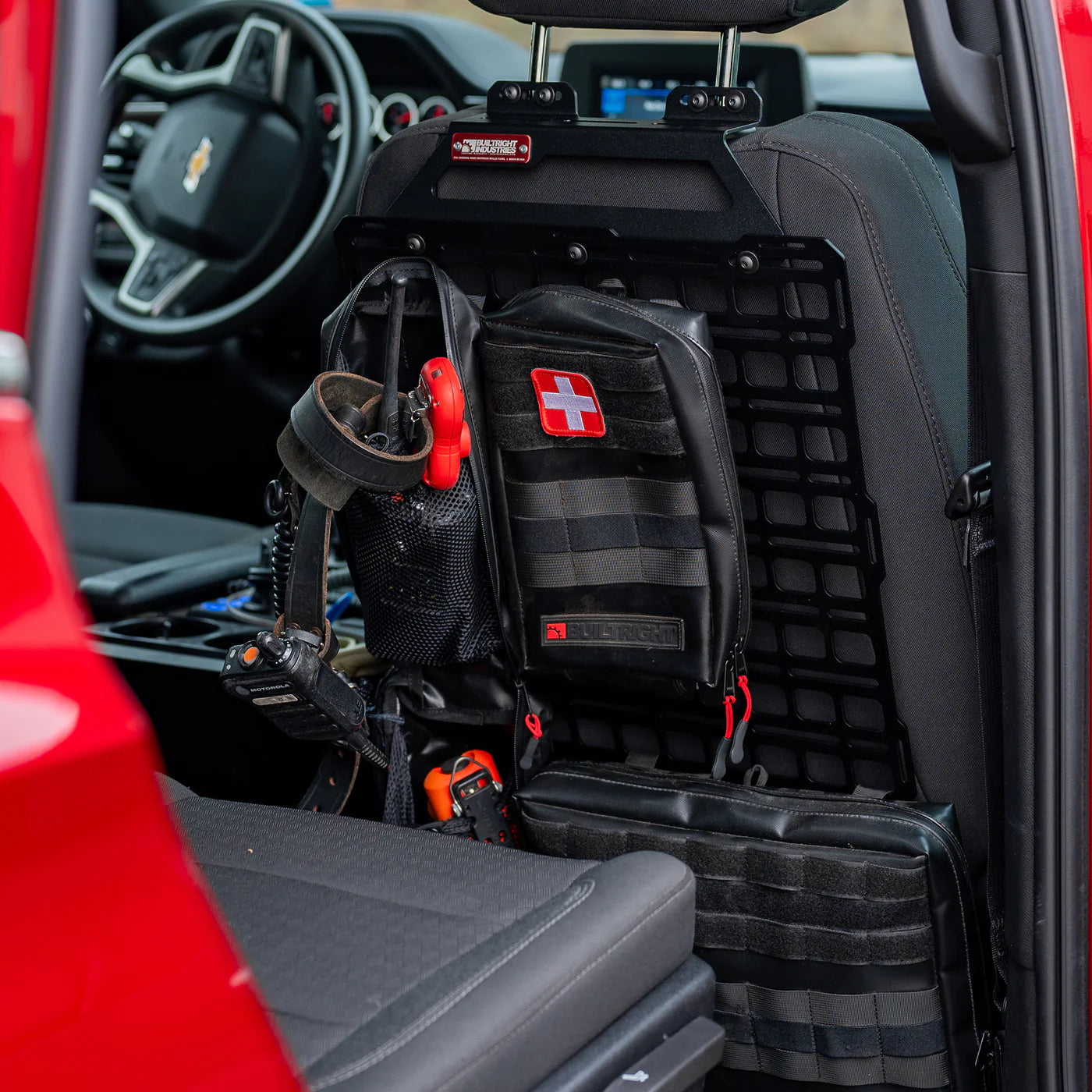 21+ Chevy Tahoe/Suburban & GMC Yukon/Yukon XL Seat Back MOLLE Panel Organizer Kit - Tactical Gear Storage for Off-Roading, Camping & Road Trips