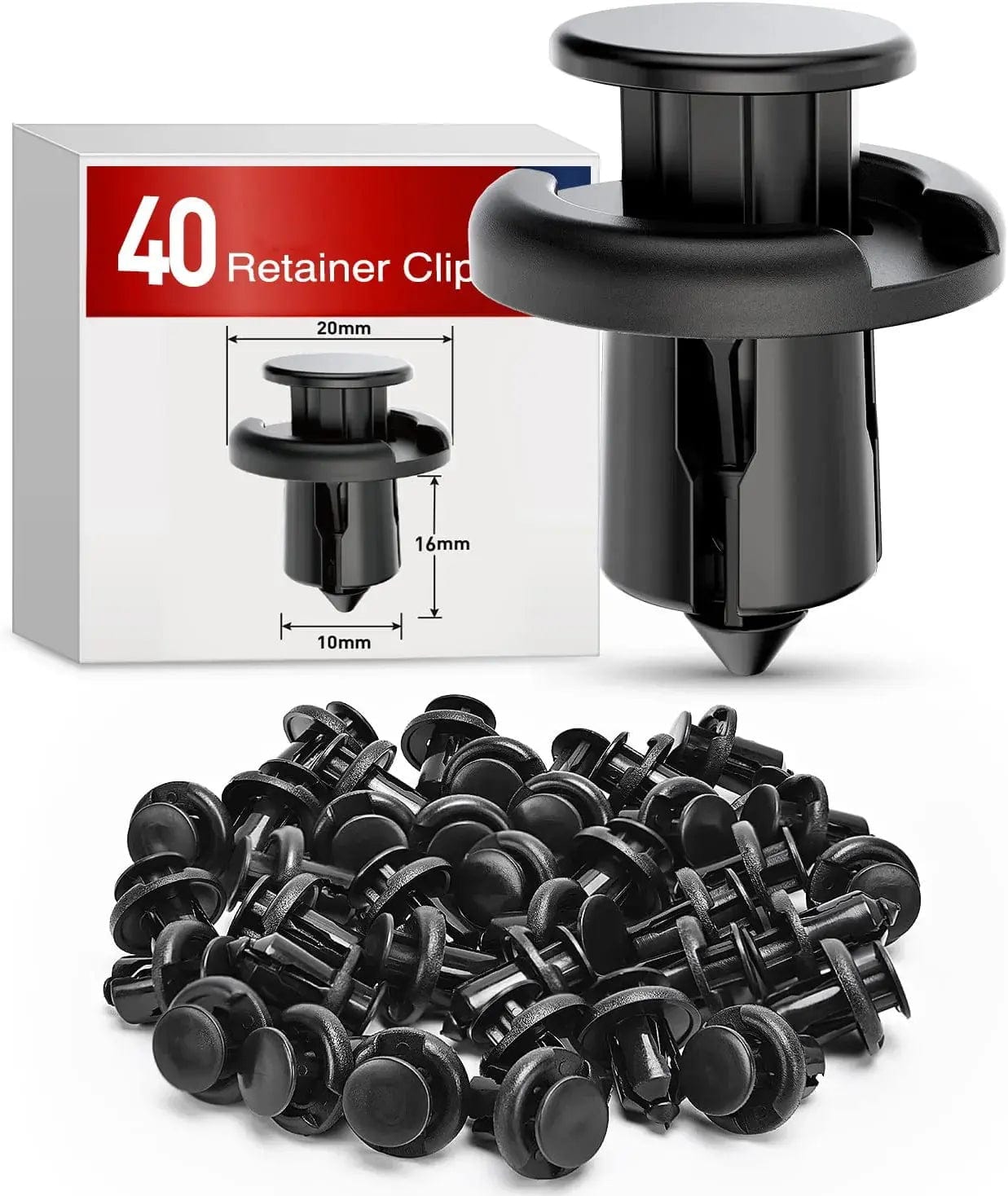 40 Pcs 20mm Hole 10mm Nylon Front Bumper Push Retainer Clips 91503 SZ3 003 Compatible with Honda Acura - Car Body Repair & Bumper Fastener Replacement
