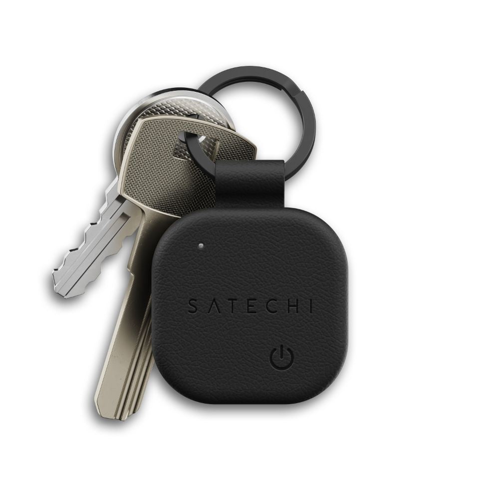 Satechi Vegan Leather FindAll Keychain - RFID Blocking, Anti-Loss Tracker for Keys, Wallets & Bags | Perfect for Travel, Office & Everyday Use