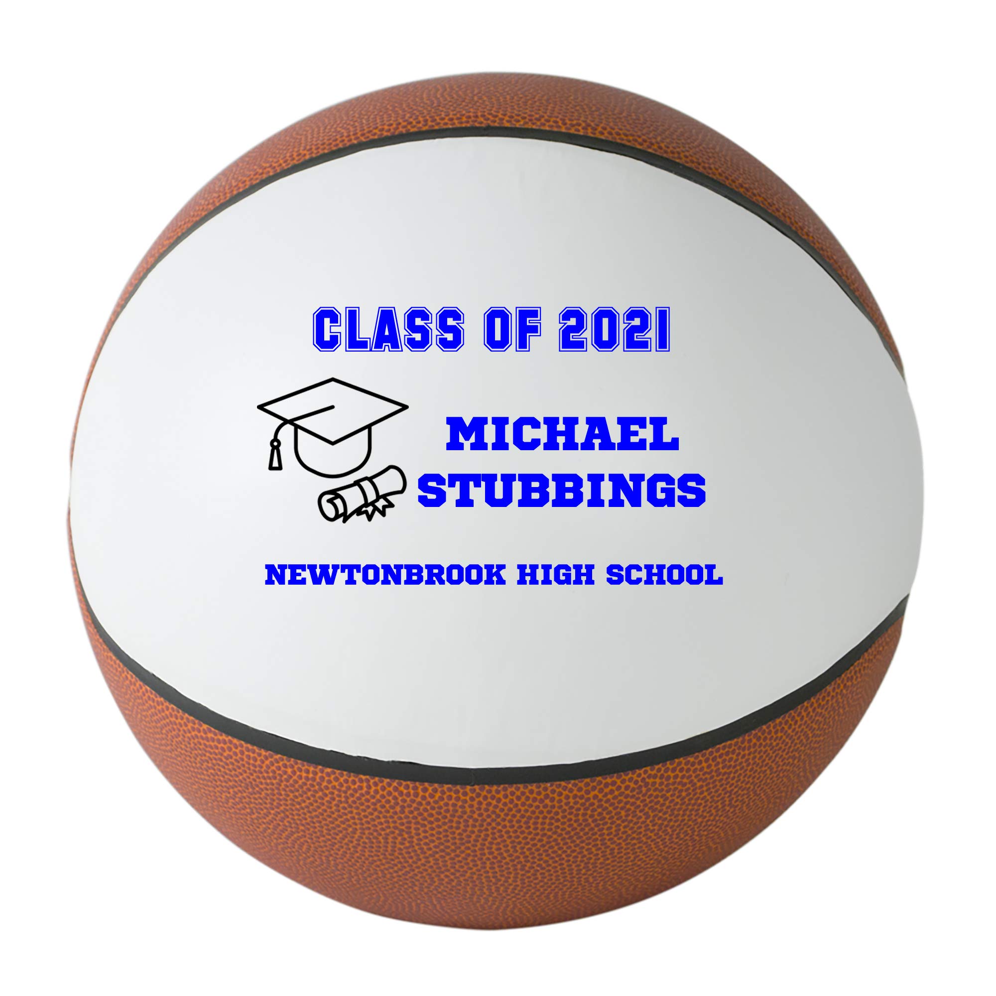 Custom Personalized 2023 Graduation Basketball - High School Senior Gift for Boys & Girls - Class of 2023 - Perfect for Graduation Parties & School Memorabilia