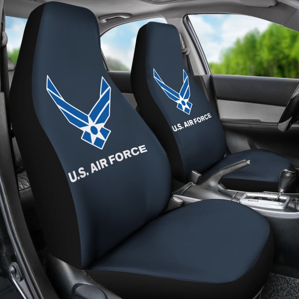 Premium US Air Force Themed Car Seat Covers - Durable, Custom Fit for Cars & Trucks - Perfect for Military Enthusiasts & Patriotic Drivers (Model 211007) | Ideal for Daily Commute, Road Trips & Military Supporters