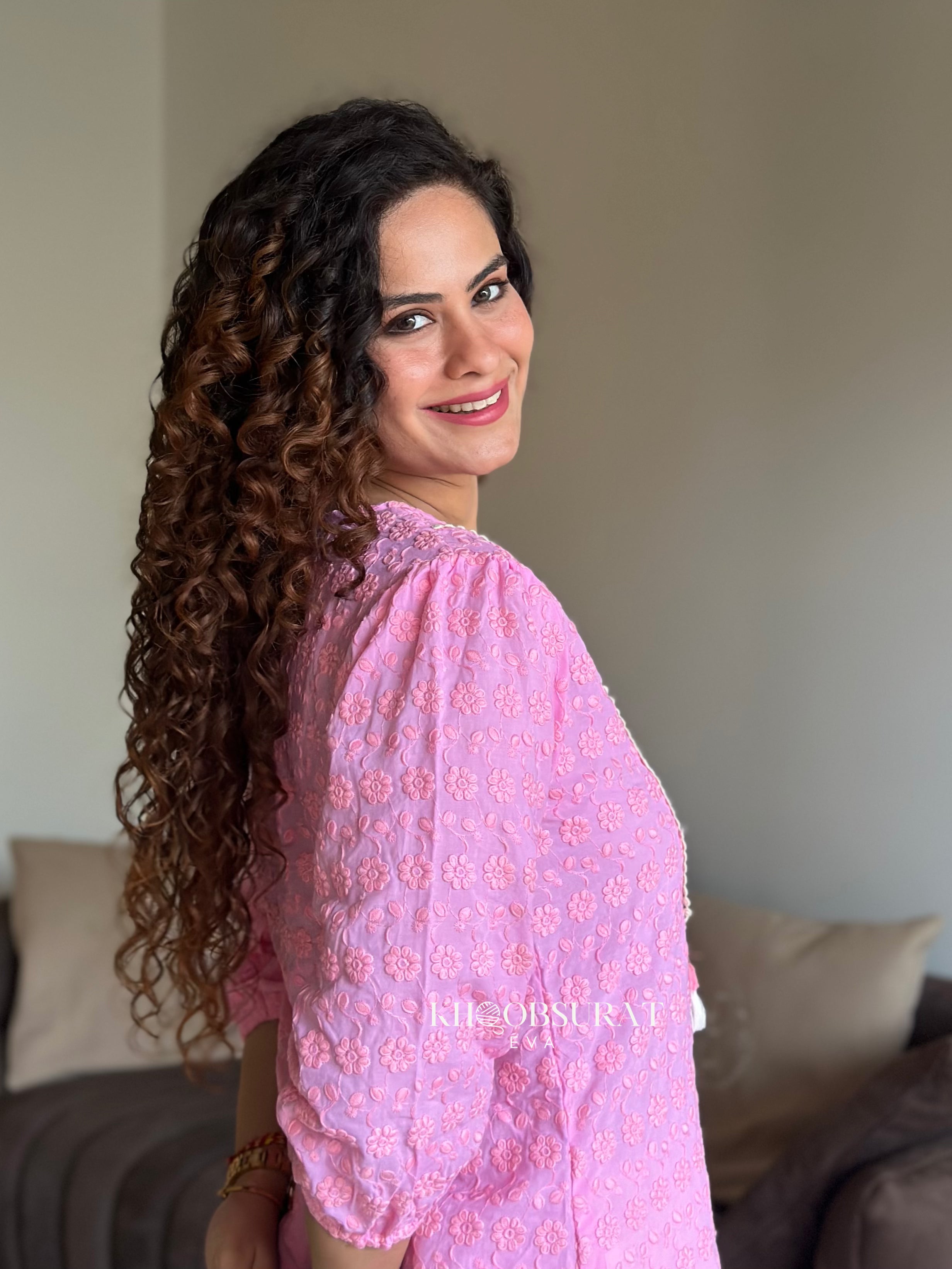 Valentino Pink Kurta Set for Women | Elegant Ethnic Wear | Perfect for Festivals, Weddings & Parties