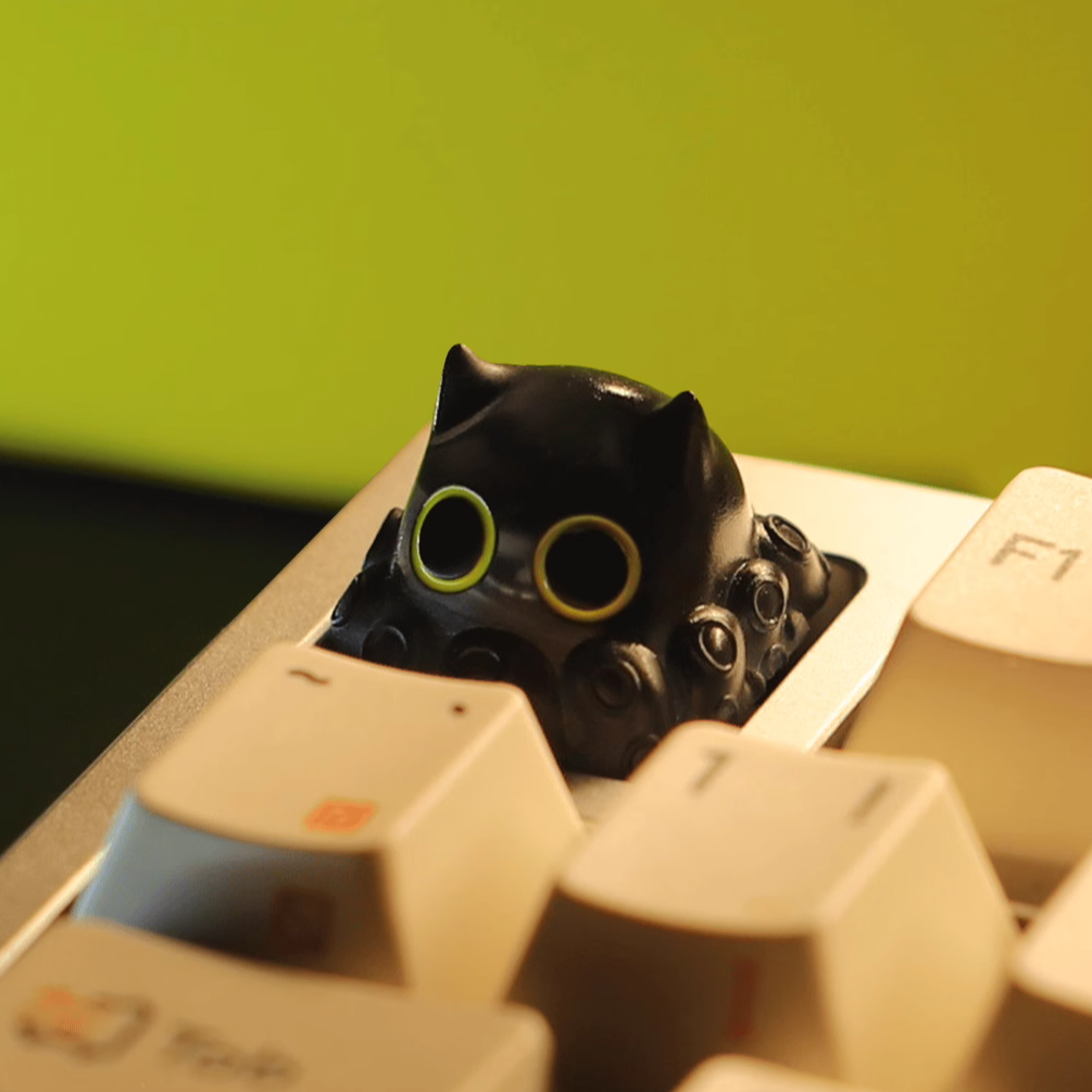 Lord of Mysteries Cute Octopus Resin Keycaps - Custom Mechanical Keyboard Artisan Keycaps for Gaming & Typing Enthusiasts | Perfect for Anime Fans & Keyboard Customization
