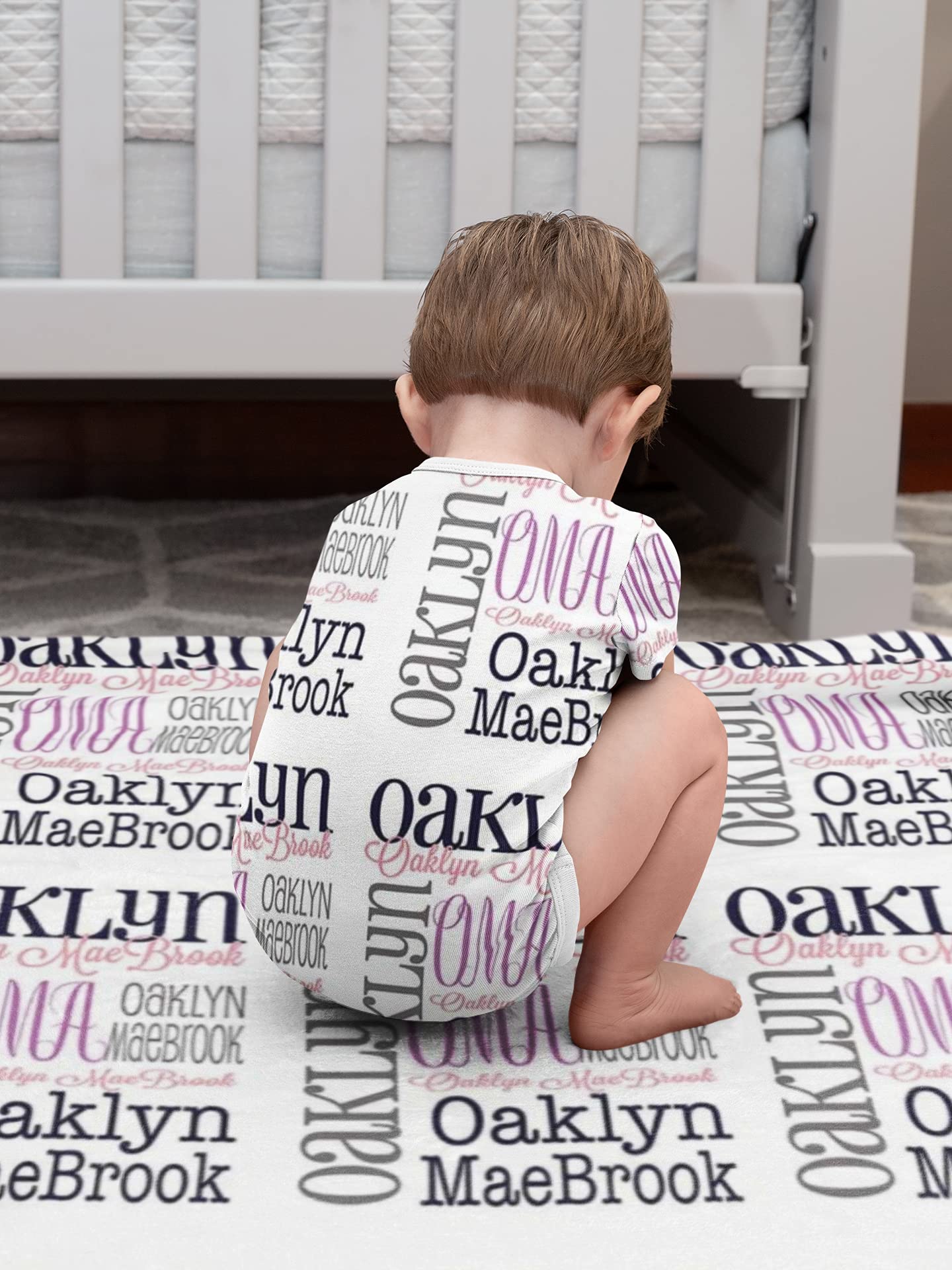Personalized Baby Blanket with Name - Custom Monogrammed Newborn Blanket for Boys & Girls - Soft & Cozy Gift for Birthdays, Showers & Nursery Decor - Perfect for Cuddling & Keepsake Memories