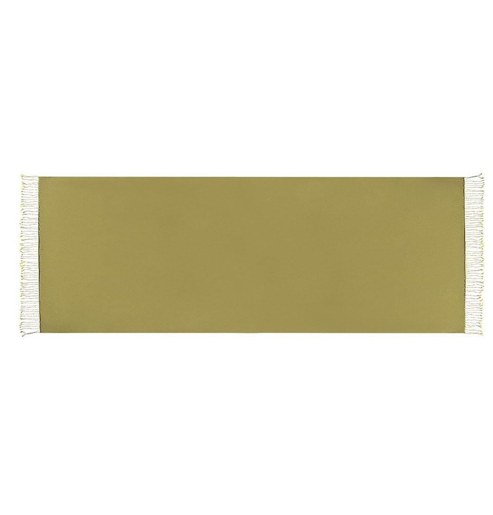 Aker Double Sided Silk Hijab Shawl Scarf - Olive Green #057 for Women | Elegant Muslim Headscarf for Prayer, Work & Special Occasions