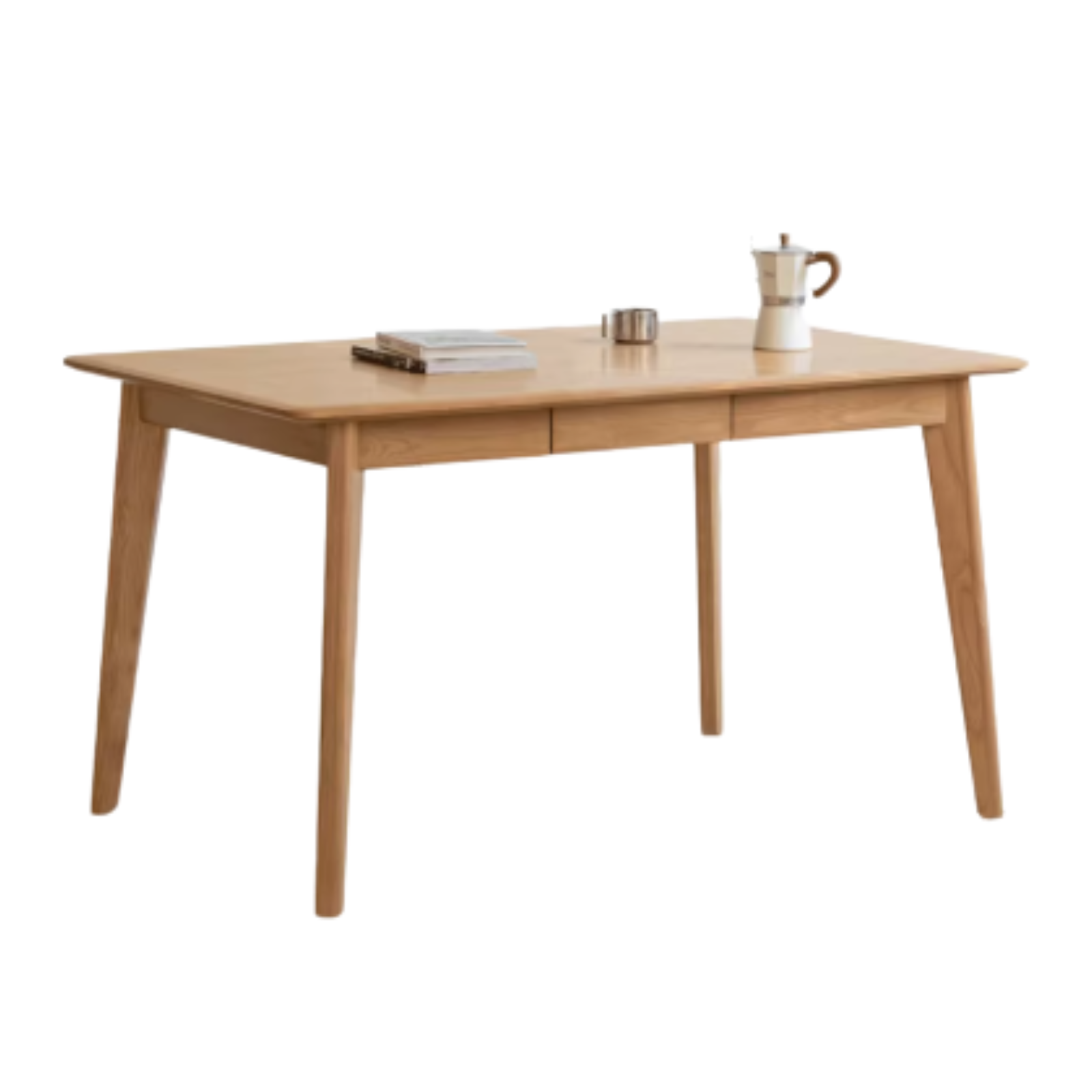 62.9x33.4x29.5 inch / 160x85x75.8 cm / Natural Wood Color / Ash dining table with drawer