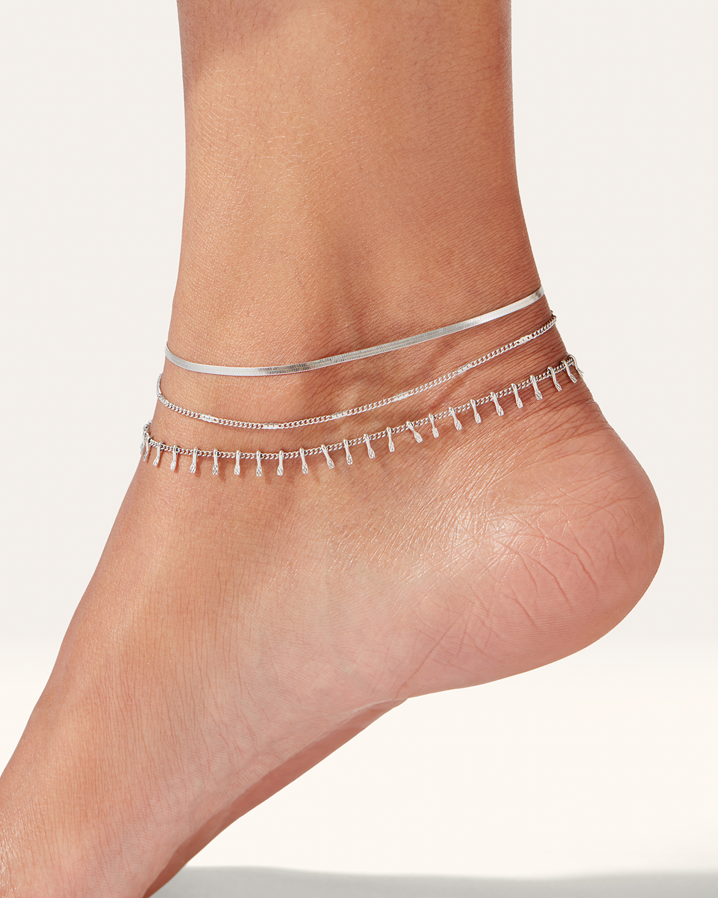 Surfside Silver Anklet - Stylish Beach Jewelry for Women | Perfect for Summer Vacations, Beach Parties & Boho Fashion