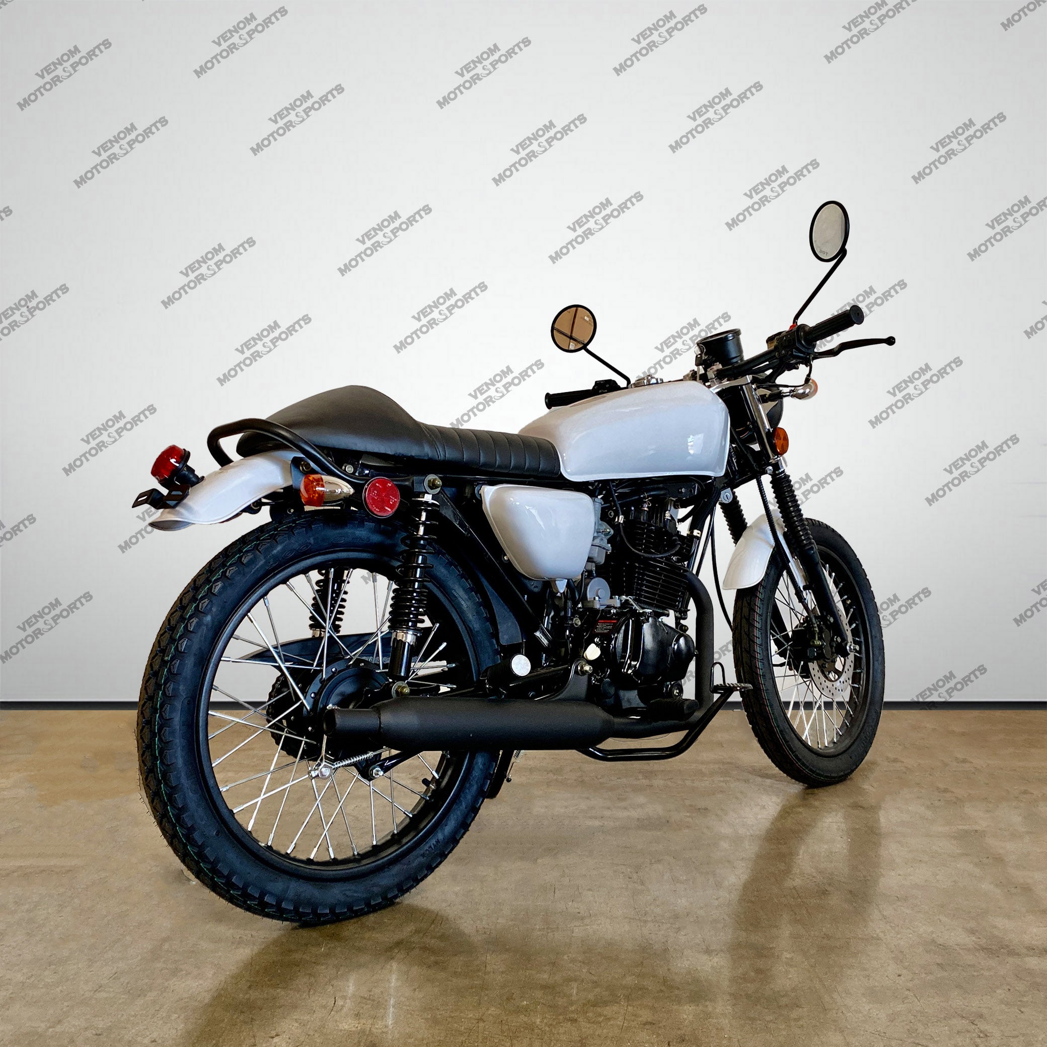 Venom Sportster 250cc Chopper Motorcycle - 5-Speed Manual Transmission for Cruising & Urban Commuting | Perfect for Beginners & City Riders