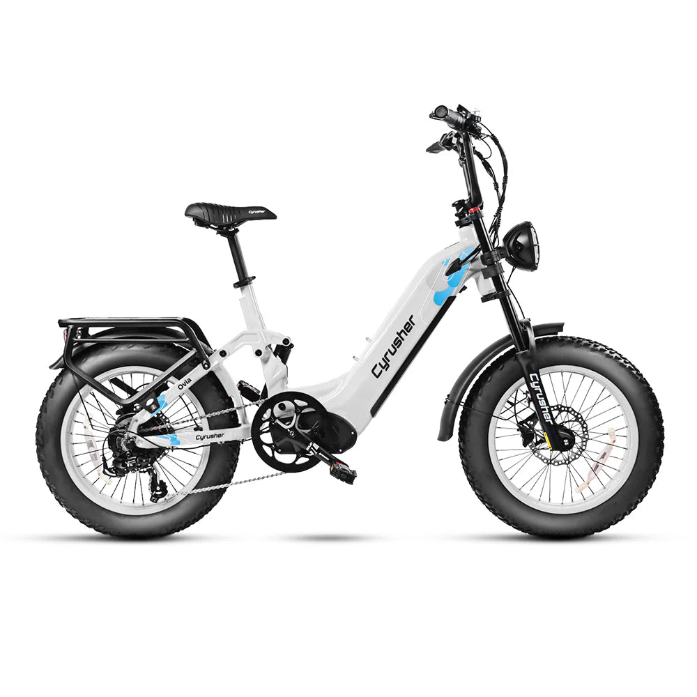 Cyrusher Ovia 750W Step-Through Electric Bike - 28 MPH Top Speed, 52 Mile Range - Perfect for Commuting, City Riding & Leisure Cycling