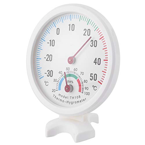 **Easy-to-Read Wide Range Dial Thermometer - Durable ABS for Gardens, Terraces & Outdoor Use - Perfect for Monitoring Temperature in Greenhouses, Patios & Backyards**
