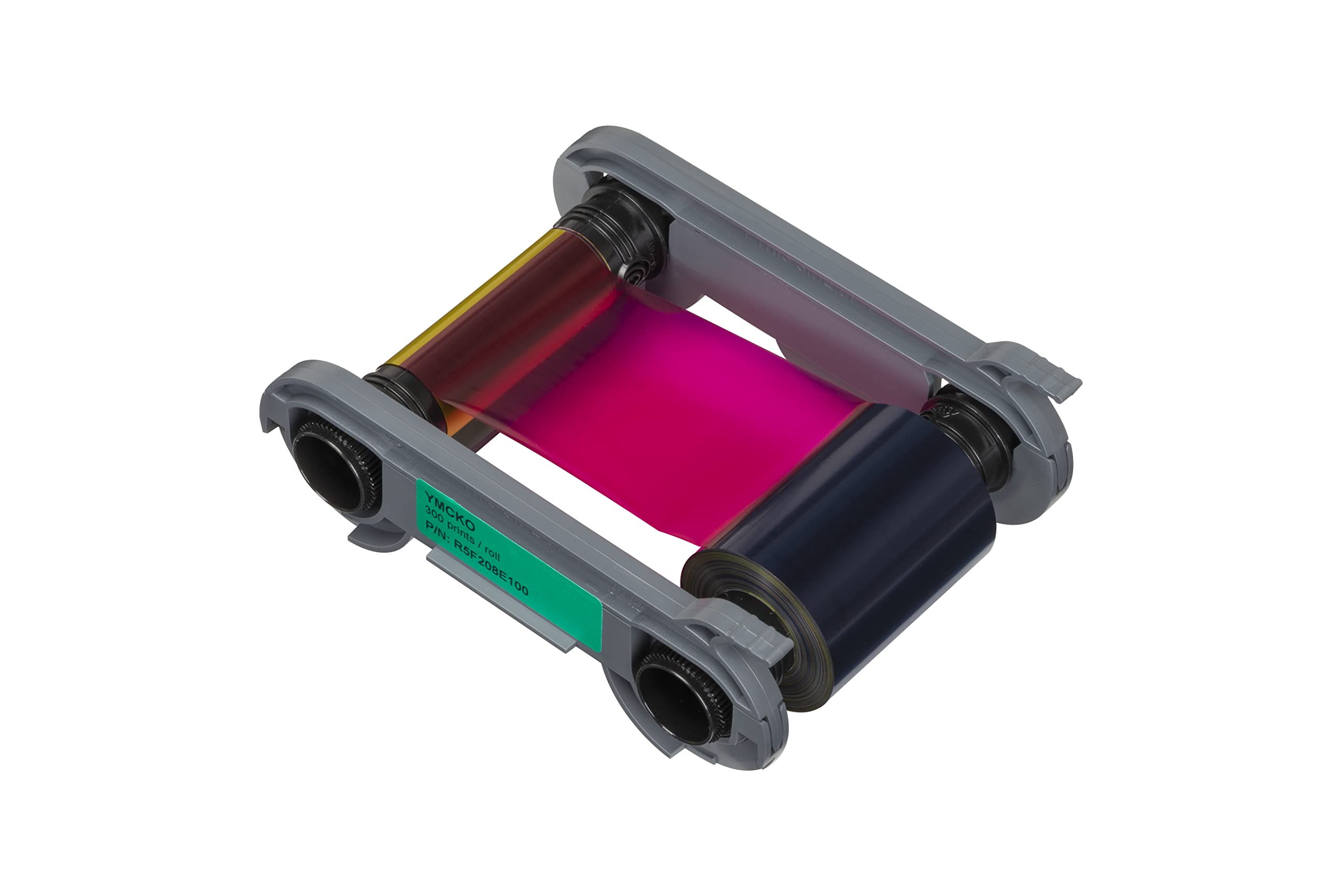 Evolis Primacy 2 R5F208A100 YMCKO Color Ribbon - 300 Prints for ID Card Printing & Badge Making