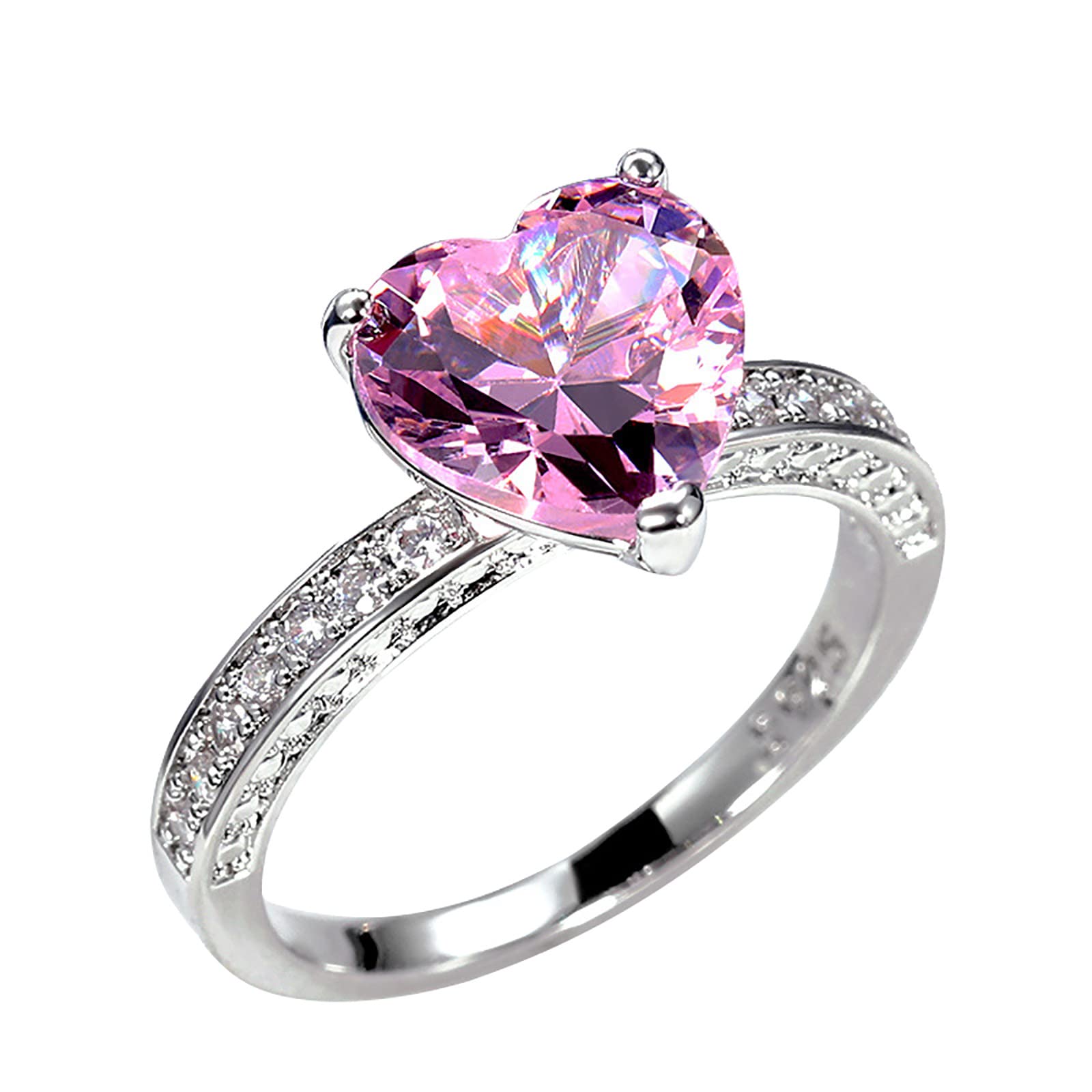 Stackable Sterling Silver Cubic Zirconia Statement Rings for Women - Elegant Engagement & Fashion Jewelry - Perfect for Weddings, Anniversaries and Everyday Wear