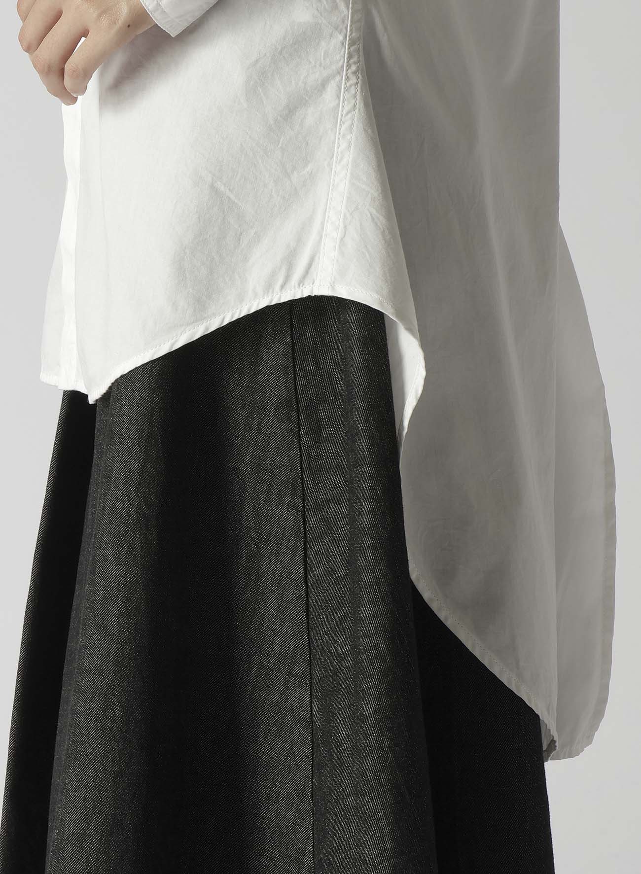Women's Cotton Broad Hidden Button Long Blouse - Elegant Loose Fit Tunic Top for Casual Wear, Office & Special Occasions