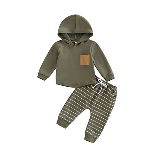 Striped Army Green