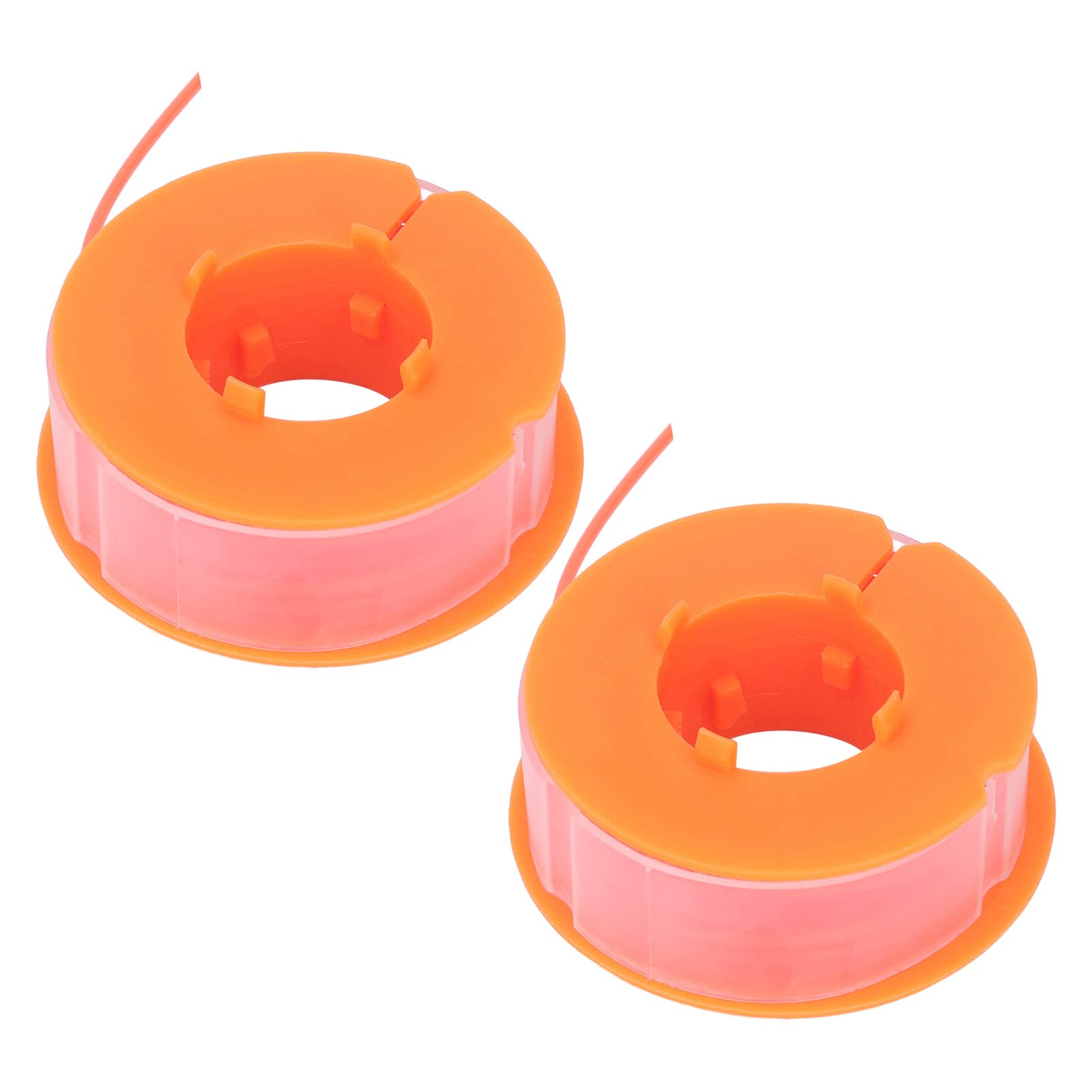 TOPINCN 2Pcs Trimmer Spool Line - Compatible with Bosch Art 30 & Art 30FA Trimmers - Weed Eater String Replacement - Durable Orange Trimmer Line Refills - Perfect for Lawn Care, Garden Maintenance & Yard Edging