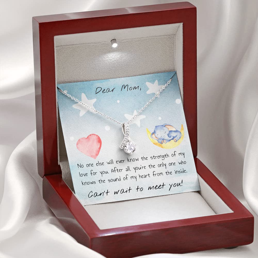 Elegant Mother's Day Necklace with Gift Card - Perfect Jewelry Gift for Mom, Wife, Grandma | Birthday, Anniversary, Christmas Present for Women