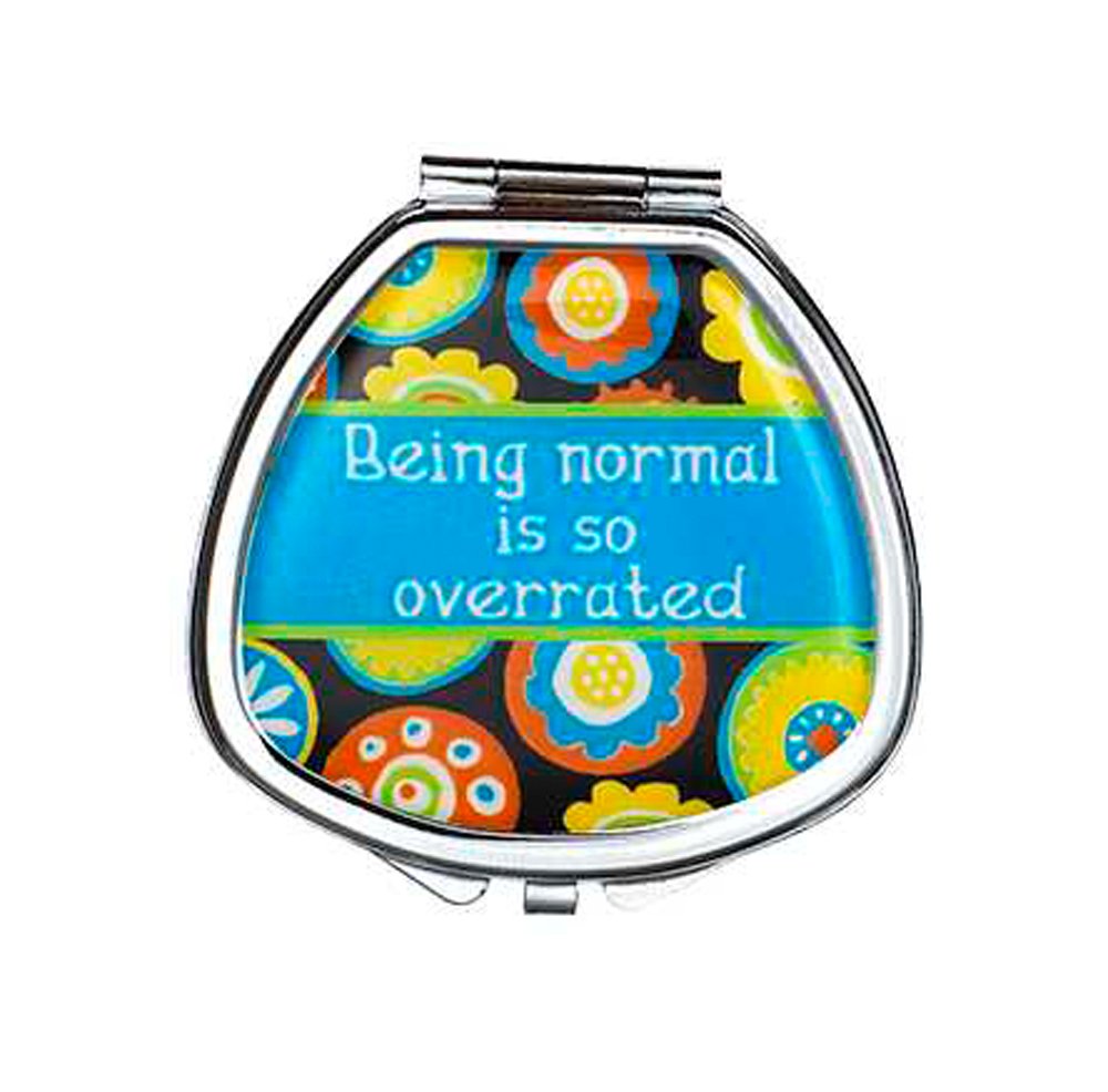 Ganz It's a Girl Thing Compact Pill Box with Mirror - Stylish and Functional Fashion Accessory for Women | Perfect for Travel, Work, and Daily Medication Organization