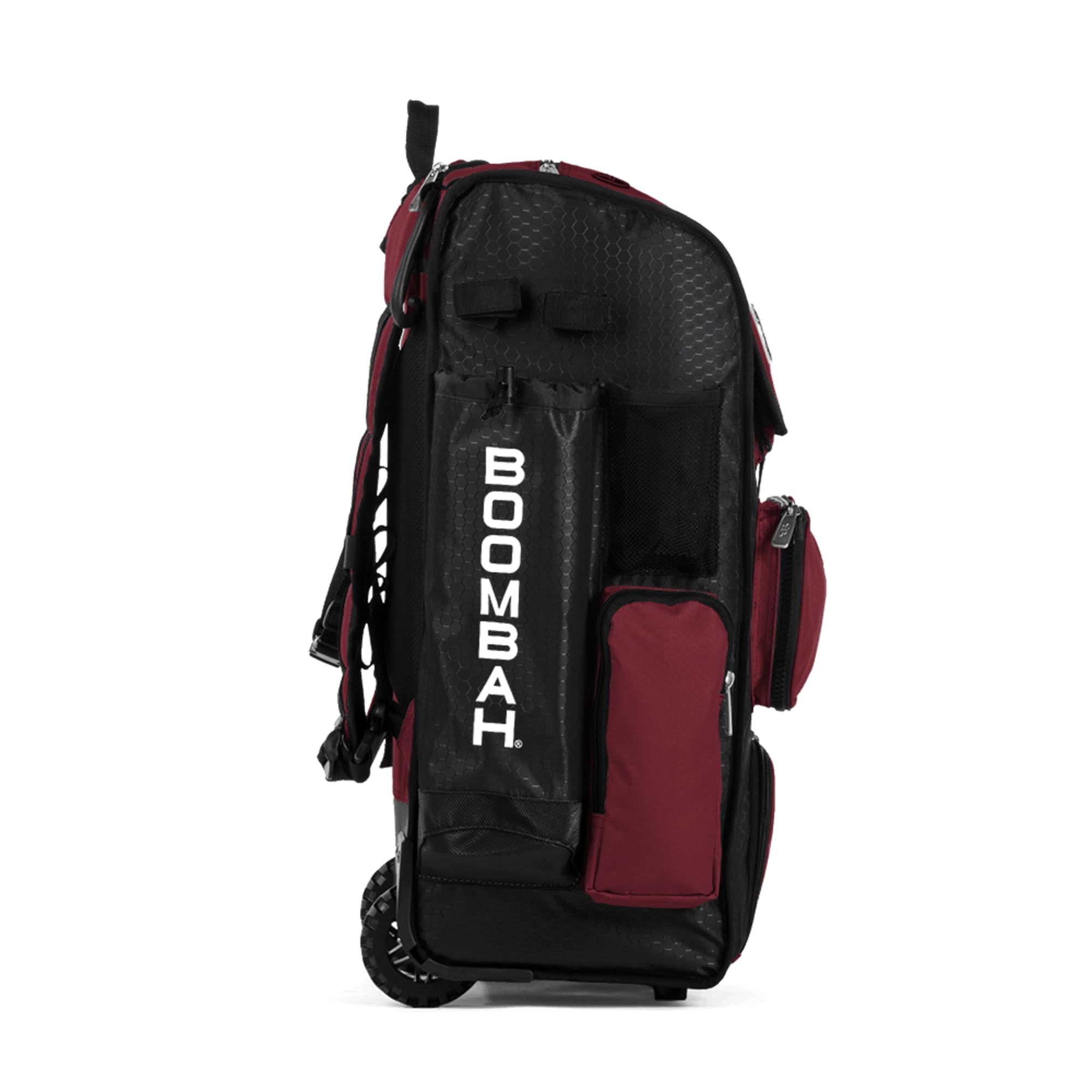 Boombah Superpack Hybrid Rolling Bat Bag - Wheeled & Backpack Baseball Bag for Travel & Games | Durable Sports Equipment for Baseball & Softball Players