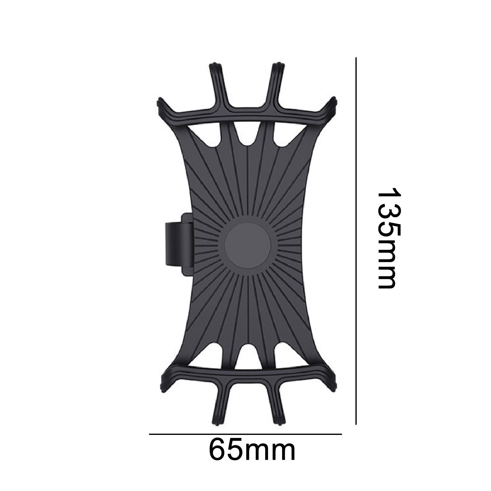 360° Rotating Silicone Bike Phone Mount - Universal Handlebar Phone Holder for Mountain Bikes & Cycling Navigation (Grey) | Perfect for Outdoor Adventures, Commuting & GPS Tracking