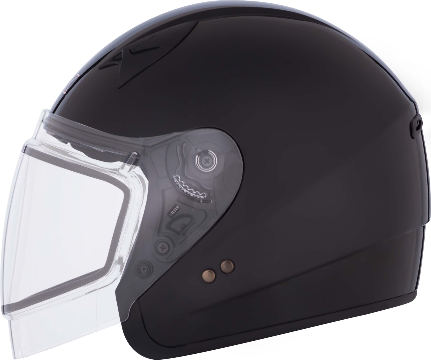 CKX VG977 Open-Face Motorcycle Helmet for Men & Women - Winter Snowmobile Helmet with Solid Double Shield Visor - Perfect for Snowmobiling, ATV Riding & Cold Weather Motorcycling