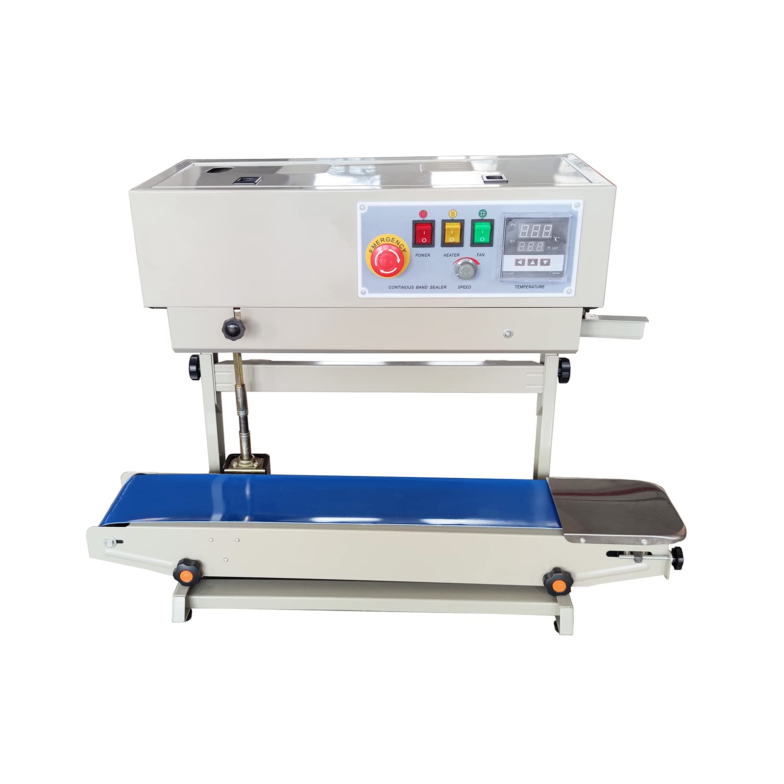 INTBUYING FR-880 85W Automatic Continuous Bag Sealing Machine - Vertical Band Sealer for PVC Membrane Bags & Films (110V) | Ideal for Food Packaging, Retail & Industrial Use