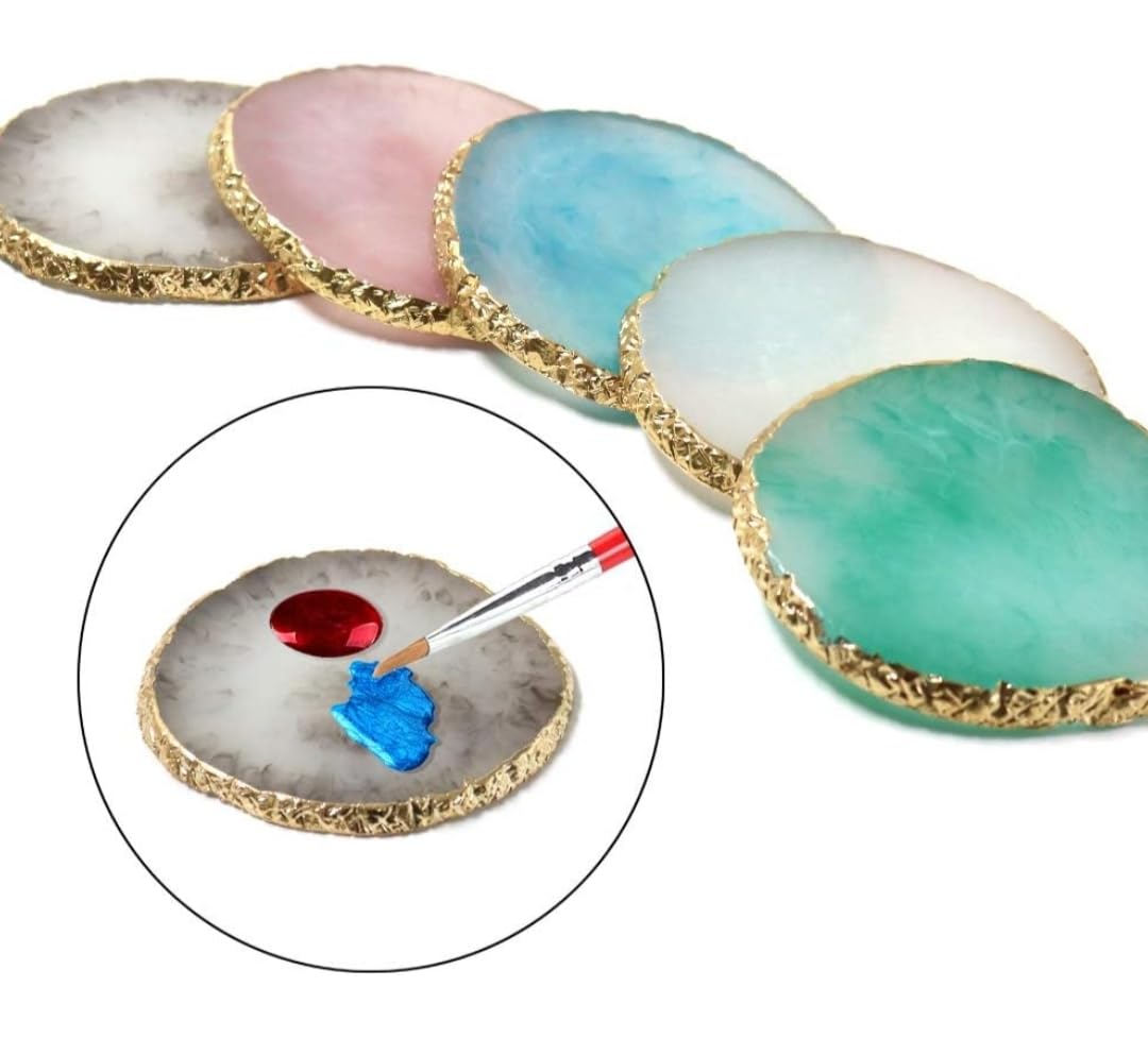 Premium Stone Mixing Palette for Gel Polish Color Blending - Perfect for Nail Art, DIY Manicures & Professional Salon Use