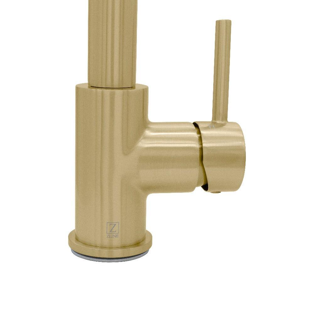 ZLINE Monet Pull Down Kitchen Faucet in Champagne Bronze - High Arc Single Handle Sprayer Faucet with Magnetic Docking for Modern Farmhouse & Commercial Kitchens (MON KF CB)
