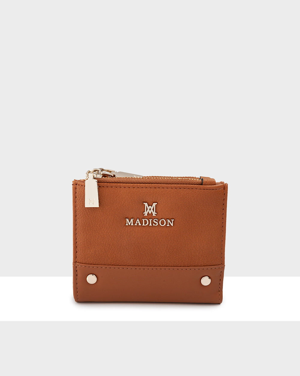 Arabella Small Double Zip Pocket Wallet - Slim RFID Blocking Leather Wallet for Women - Perfect for Travel, Shopping & Everyday Use