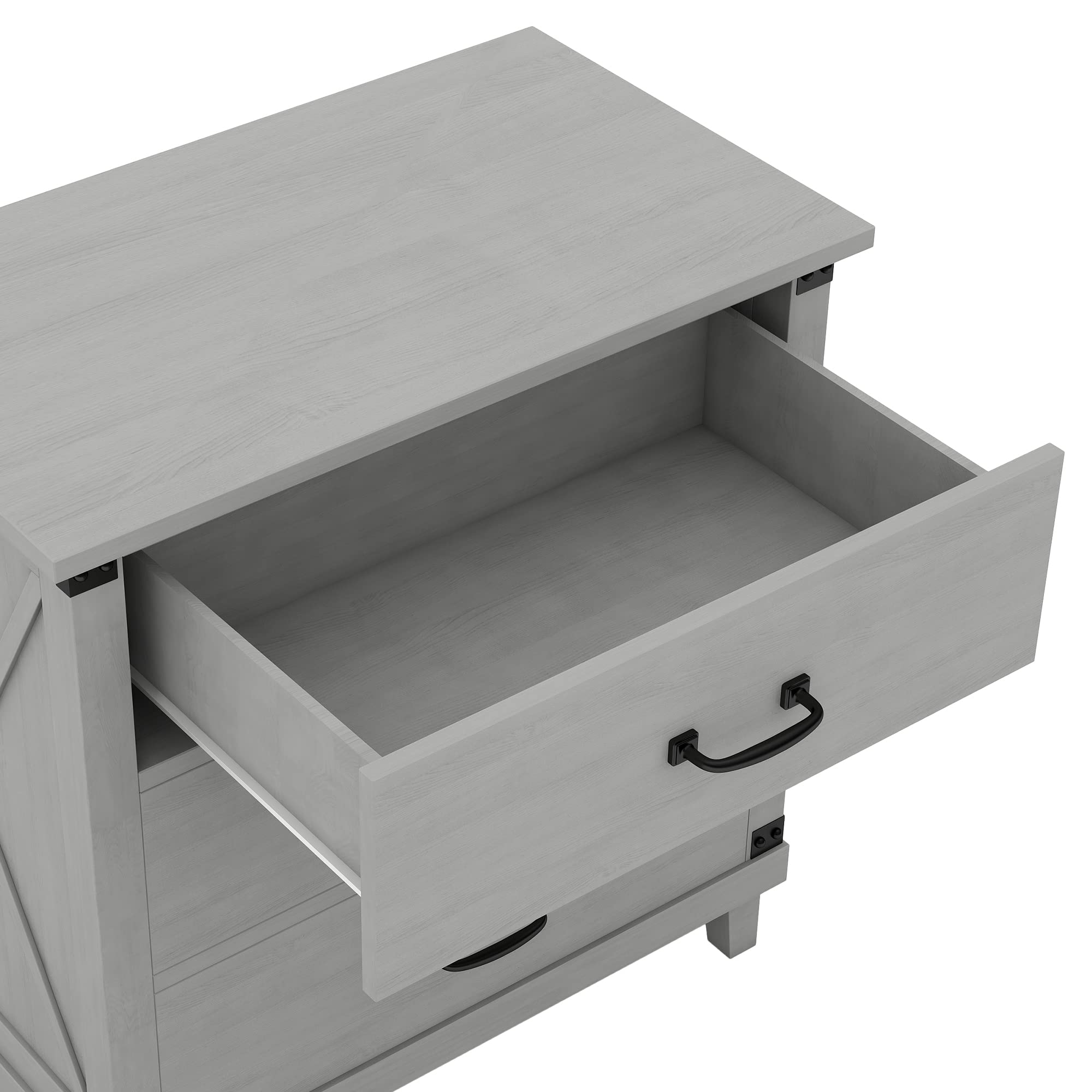 Modern Grey 3-Drawer Nightstand with Solid Pine Wood Legs - Bedside Dresser Storage Chest for Bedroom, Living Room, Closet & Entryway - Easy Assembly - Perfect for Small Spaces & Apartment Living