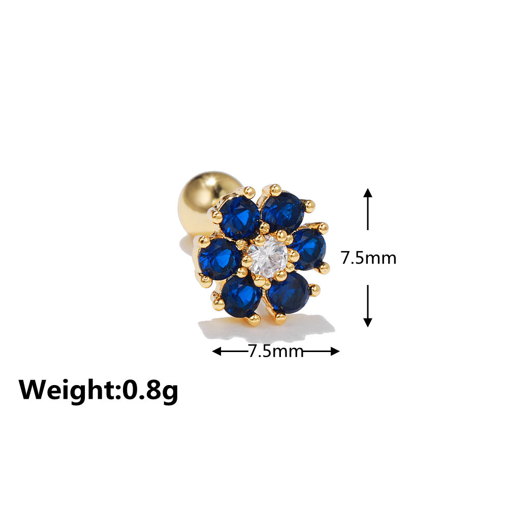 20G Cartilage Tiny Stud Earrings - Flat Back Helix Earrings for Women | Hypoallergenic Surgical Steel Piercing Jewelry | Perfect for Daily Wear, Parties & Gifts