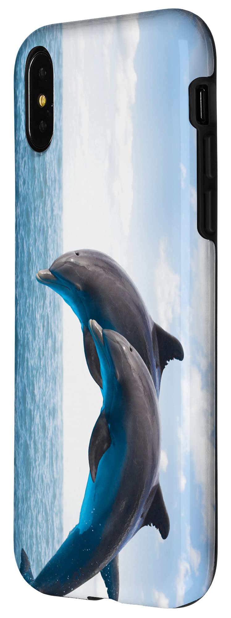 iPhone X/XS Waterproof Case with Dolphin Design - Perfect for Swimming, Beach & Outdoor Activities