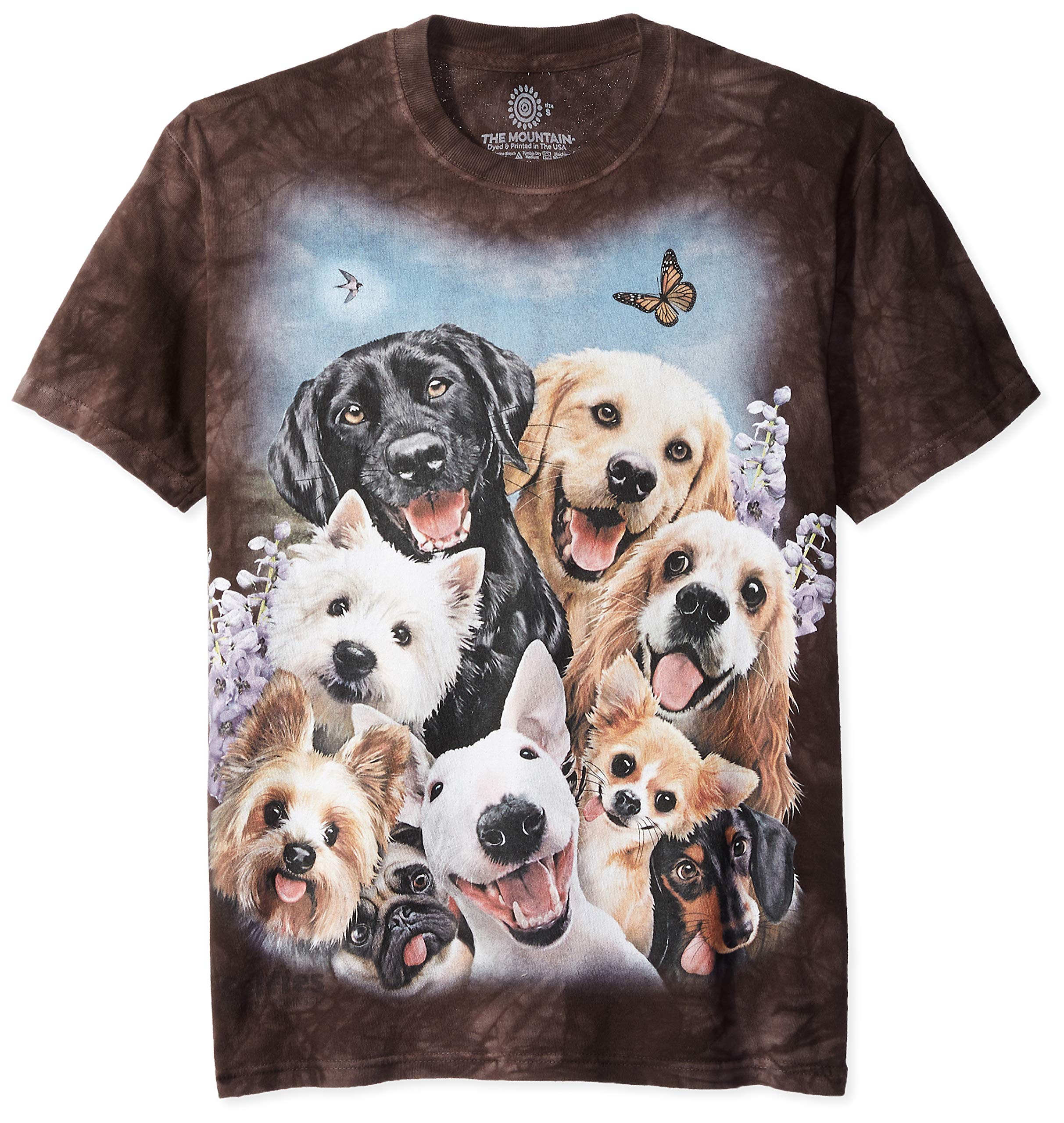 The Mountain Dog Selfie - Funny & Trendy Pet Selfie T-Shirt for Dog Lovers - Perfect for Outdoor Adventures, Hiking & Social Media Posts