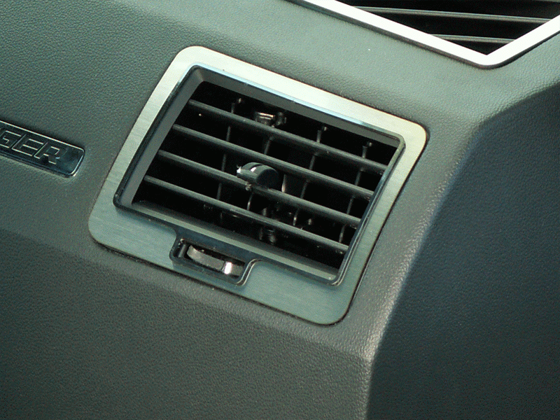 American Car Craft Brushed A/C Vent Trim Kit for Dodge Challenger R/T SRT8 (2008-2014) - Premium Interior Upgrade for Enhanced Style & Comfort While Driving