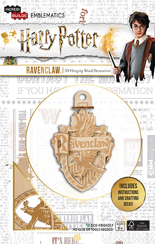 IncrediBuilds Harry Potter Ravenclaw DIY Wooden Model Kit - Build Your Own House Crest for Fans & Collectors | Perfect for Home Decor, Gifts, and Harry Potter Themed Parties