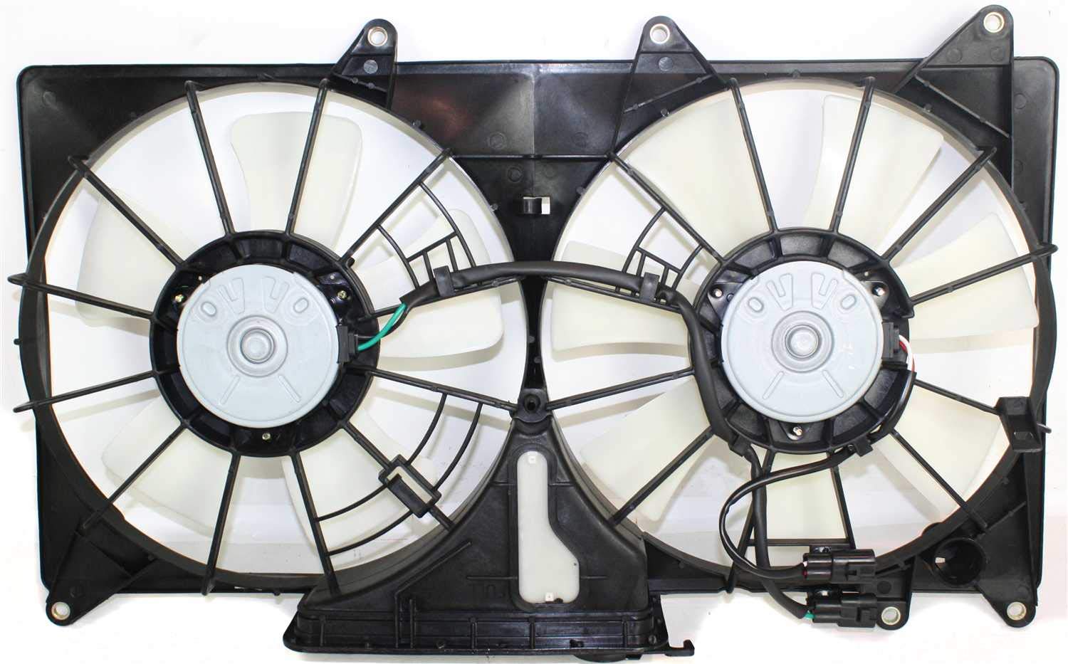 Go-Parts - Replacement Radiator Fan Shroud Assembly for 2001-2005 Lexus IS300 (2002 2003 2004 Models) - Dual Fan with Coolant Tank - Perfect for Engine Cooling System Repair & Maintenance